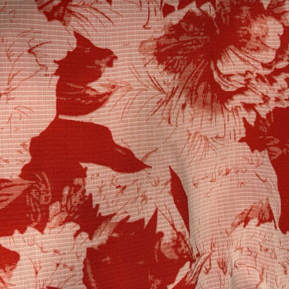 Chelsea28 Womens Red Floral Halter Ruffle Midi Dress Size M Boho Fairy Statement - Picture 15 of 16